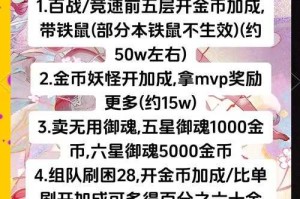 新手入门：掌握一刀制胜技巧，轻松赚取亿万金币