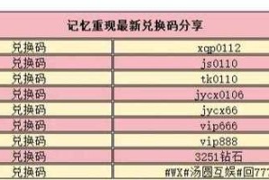 记忆重现密码与黑船通关秘籍