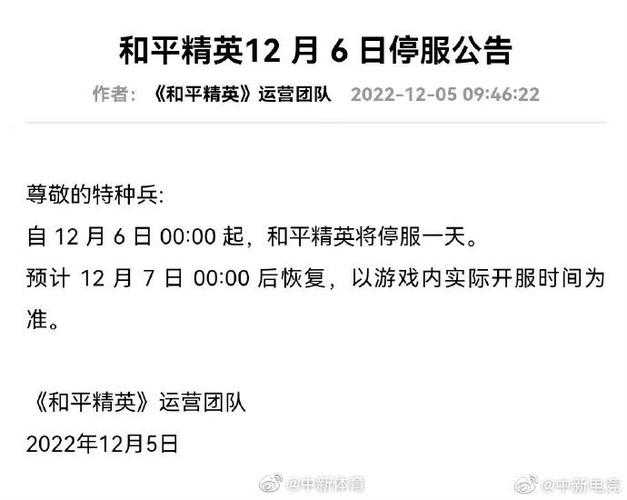 游戏停服一天到底为啥?12月6日真相来了