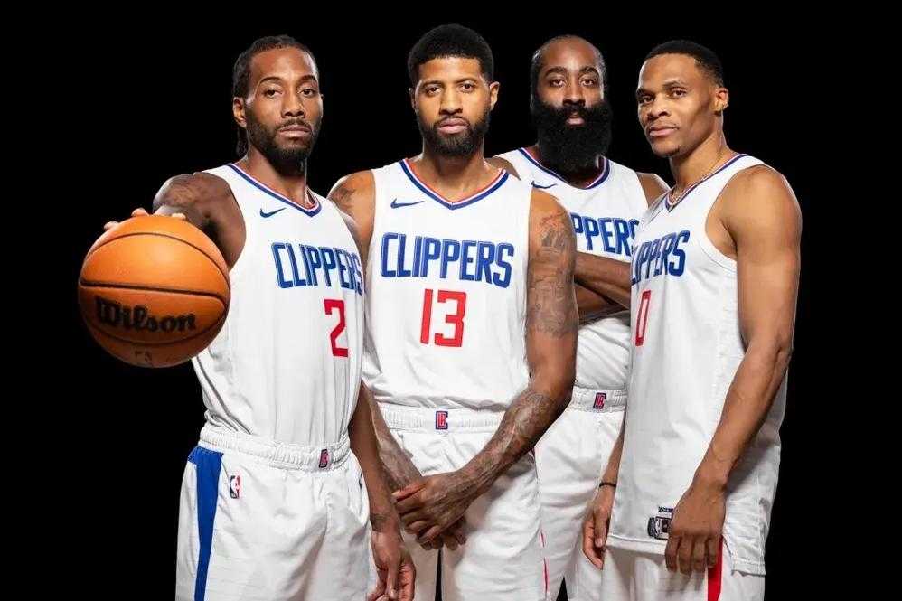 NBA快船四巨头:伦纳德乔治威少哈登联手冲击总冠军