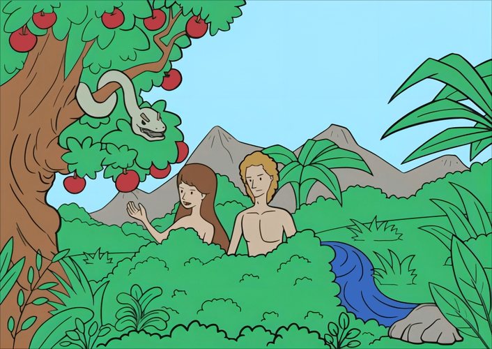 亚当夏娃伊甸园：圣经创世纪中的原罪与人类起源故事