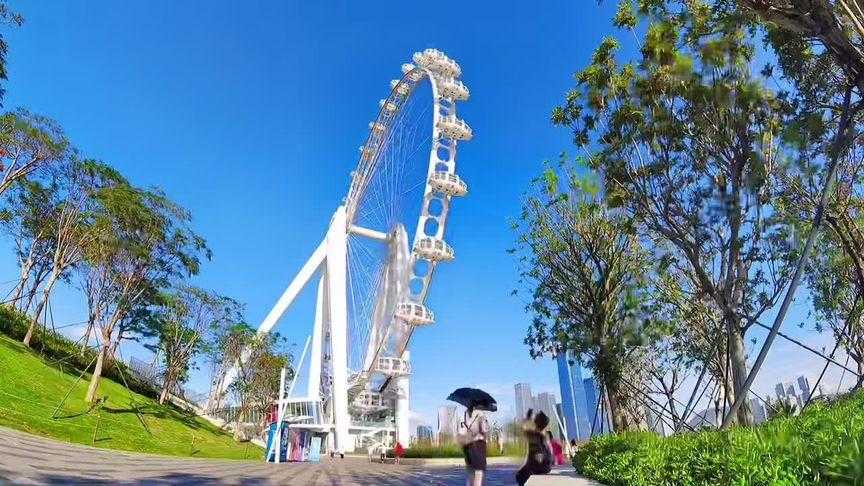 三亚莫斯科转盘实景照片:360°全景视角+网红打卡攻略
