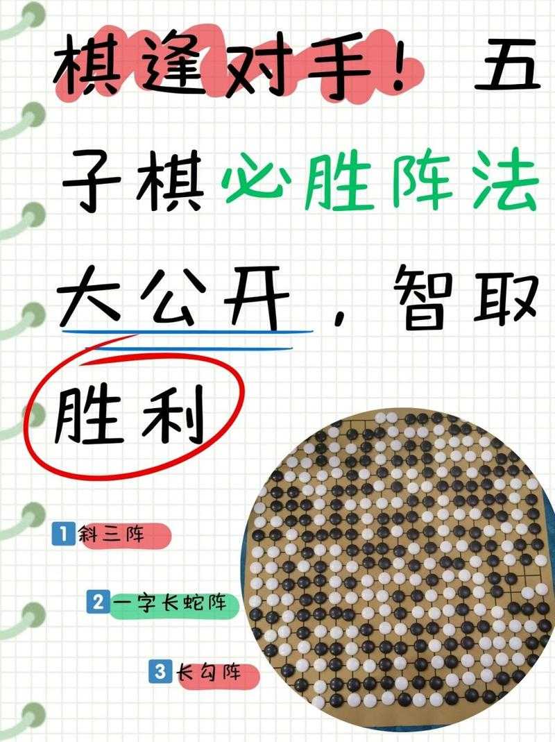 五子棋必胜技巧口诀:双三活二实战必胜攻略