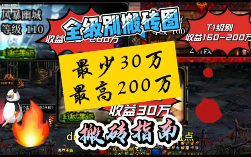 DNF110版本2025搬砖全攻略