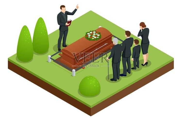 黑人抬棺舞殡葬文化场景创意插画图片